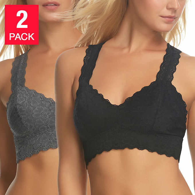 Felina Ladies Lace Bralette (2-pack) - ADDROS.COM